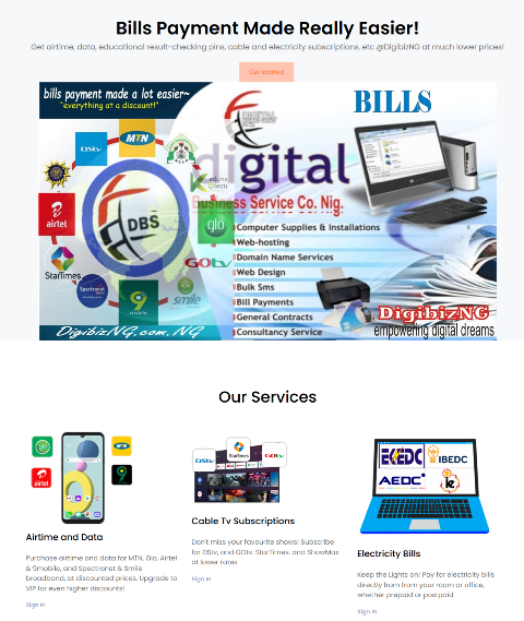 Bills Payment @DigibizNG