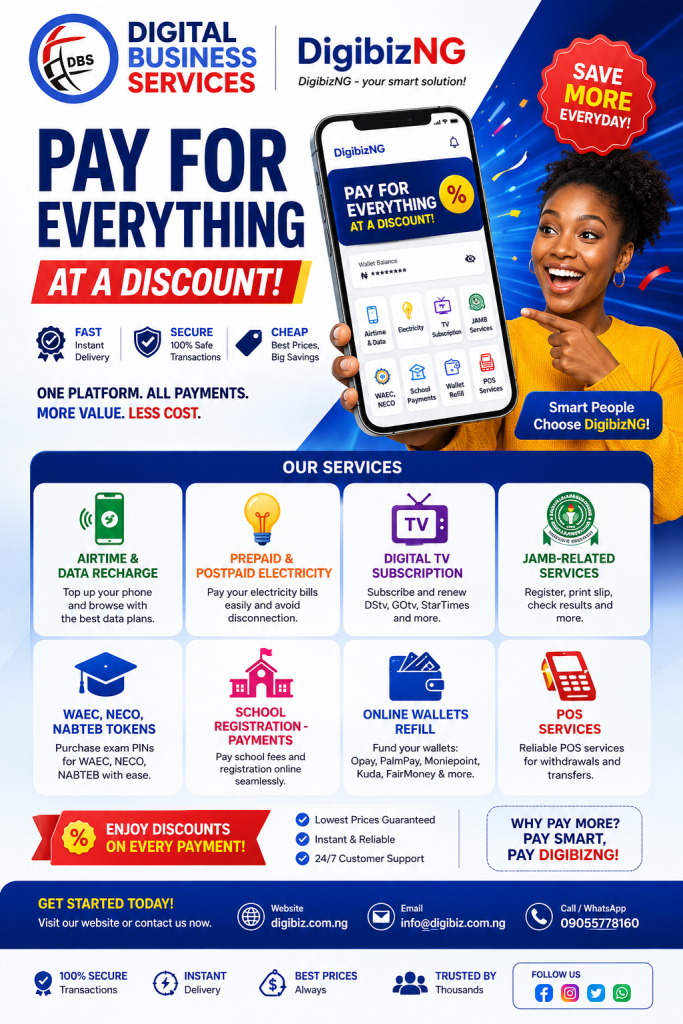 Bills Payment @DigibizNG